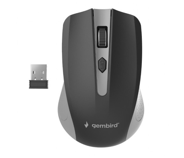 Gembird Mysz optyczna, kolor czarny, Nano odbiornik - 1351691 - zdjęcie
